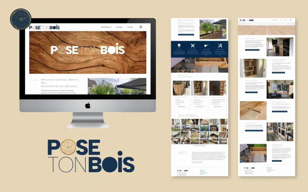 Pose ton Bois - Cas client - Création de logo, identité visuelle et site internet - Couverture